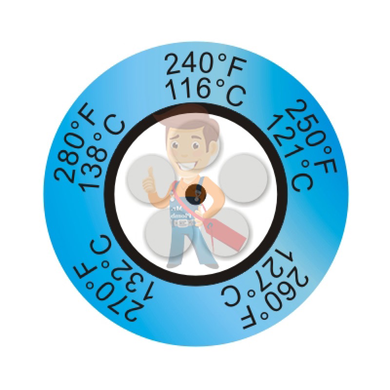 Термоиндикаторная наклейка Thermax 5 Clock - фото 3