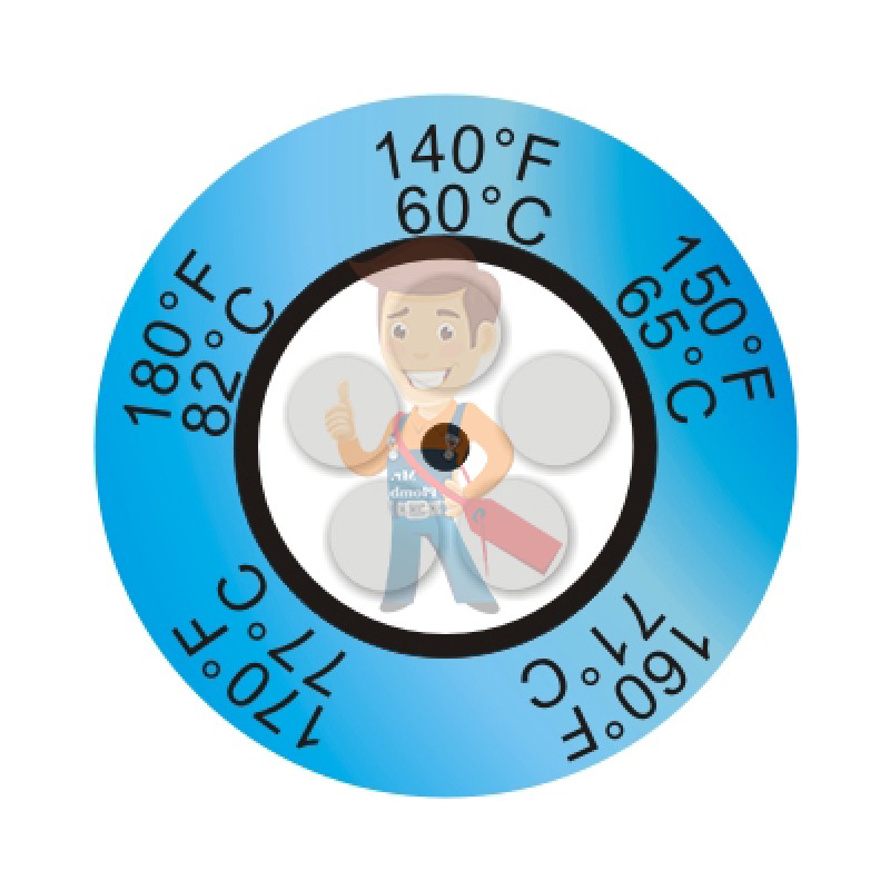 Термоиндикаторная наклейка Thermax 5 Clock - фото 1
