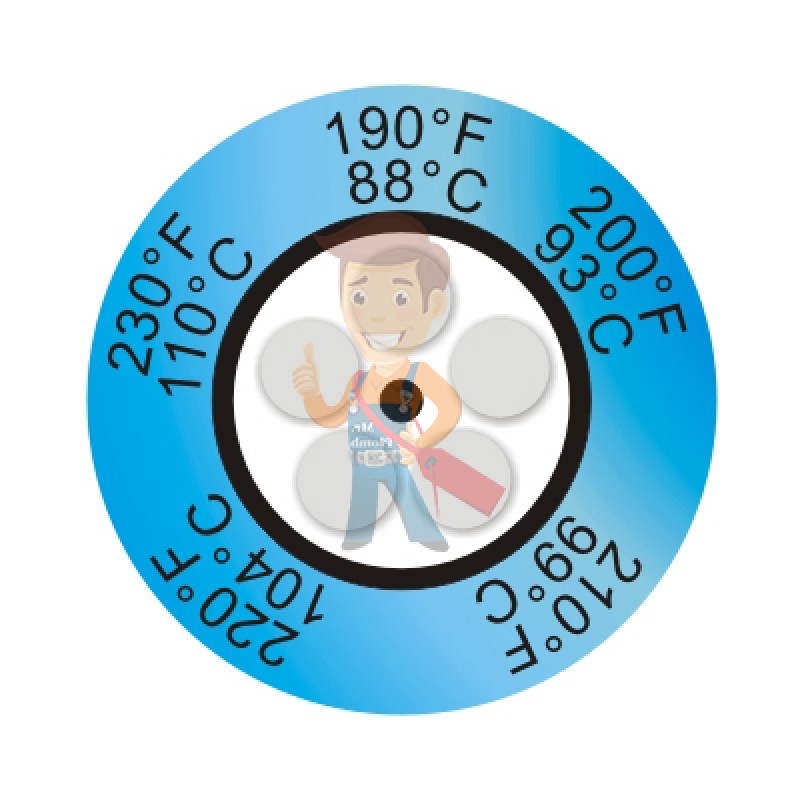 Термоиндикаторная наклейка Thermax 5 Clock - фото 2