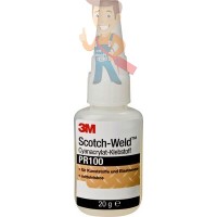 Клей эпоксидный двухкомпонентный, полу-прозрачный, 50 мл 3M™ Scotch-Weld™ DP190 - Клей цианоакрилатный Scotch-Weld™, PR100 прозрачный, 20 г