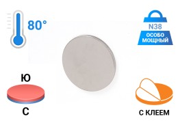 Просмотренные товары - Неодимовый магнит диск 15х1 мм с клеевым слоем
