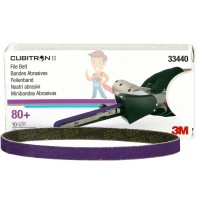 Круг абразивный c мультипылеотводом Purple+, 220+, Cubitron Hookit 737U, 150 мм - Лента шлифовальная 786F Cubitron™ II, 10 мм x 330 мм, 80+, 2 шт./уп.