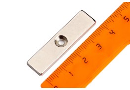 Просмотренные товары - Неодимовый магнит прямоугольник 40х10х3 мм с зенковкой 3/6 мм