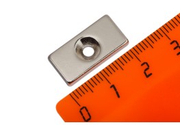 Просмотренные товары - Неодимовый магнит прямоугольник 20х10х3 мм с зенковкой 3/6 мм